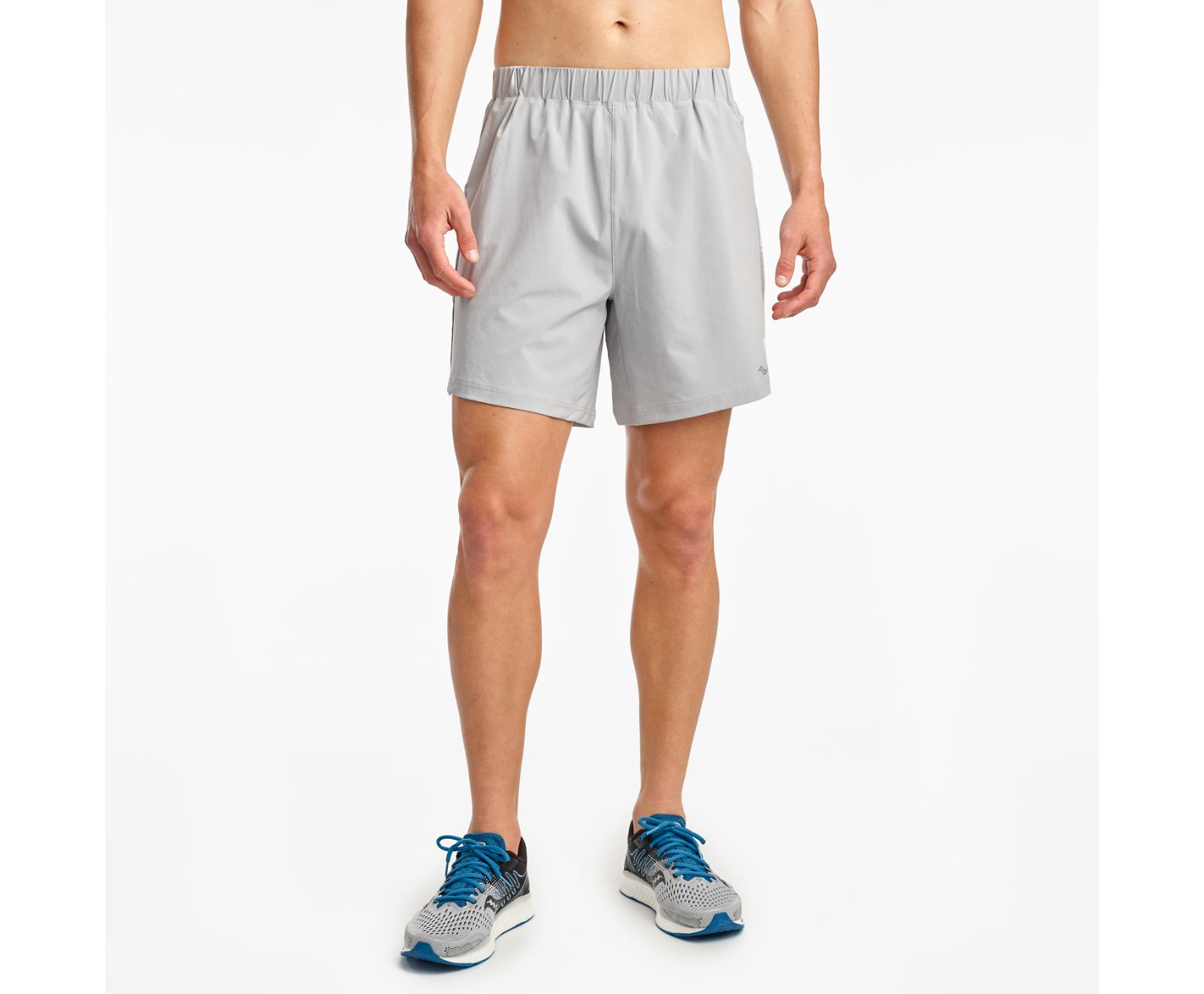 Men's Saucony Outpace 7" Shorts Grey | Singapore 656YXFU